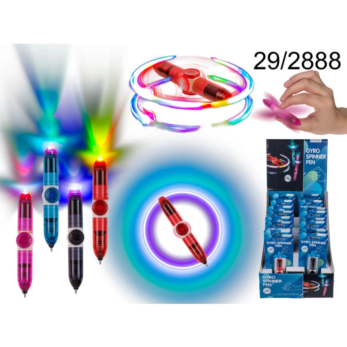 Anti-stress spinner pen with LED