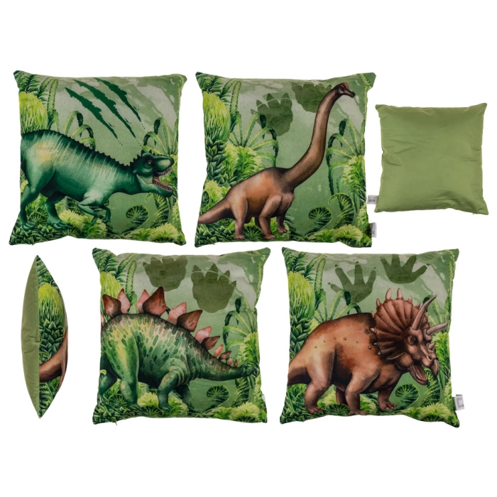 Dekoratívna zmes vankúšov s dinosaurami