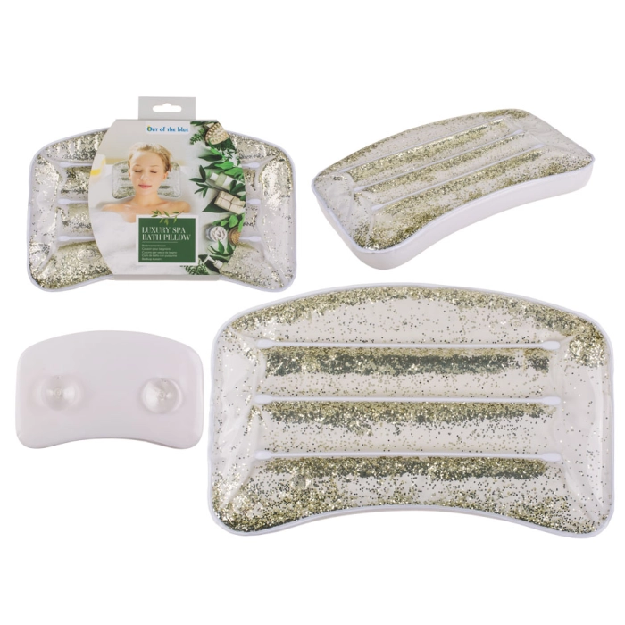 Bathtub cushion - silver glitter