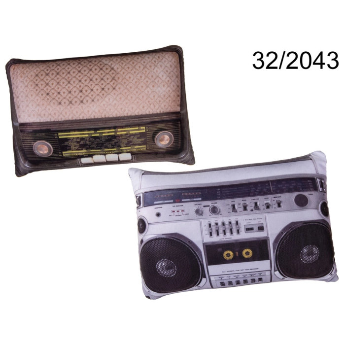 Díszpárna - retro radio