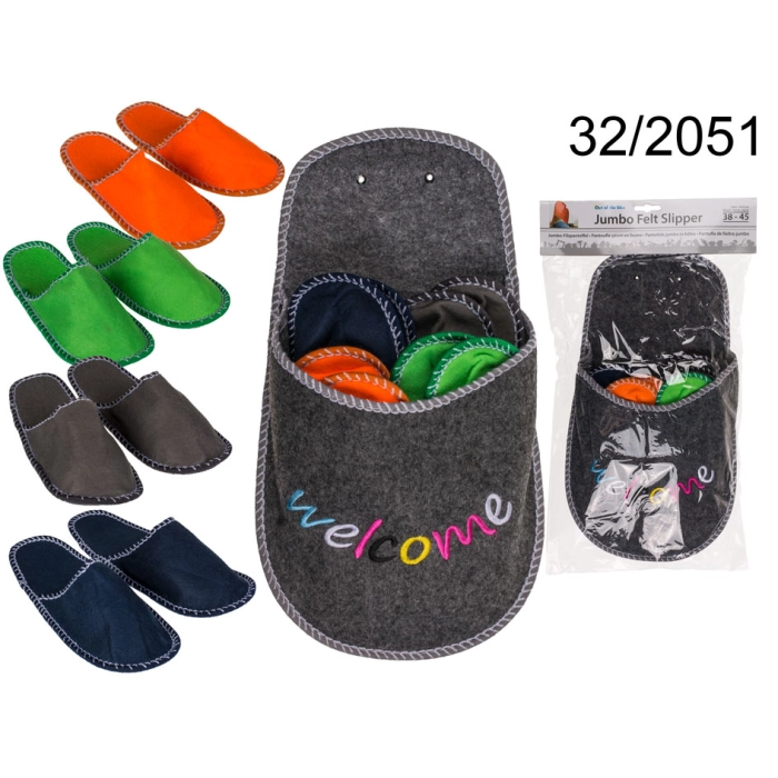 Set of Felt Slippers