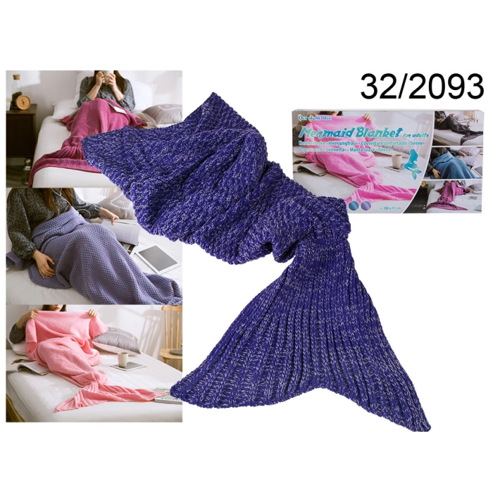 Purple Mermaid Blanket 180 cm