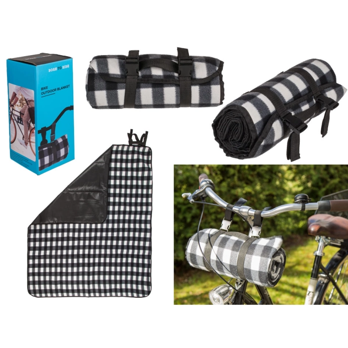 Pikniková deka s nástavcom na bicykel 120x135 cm
