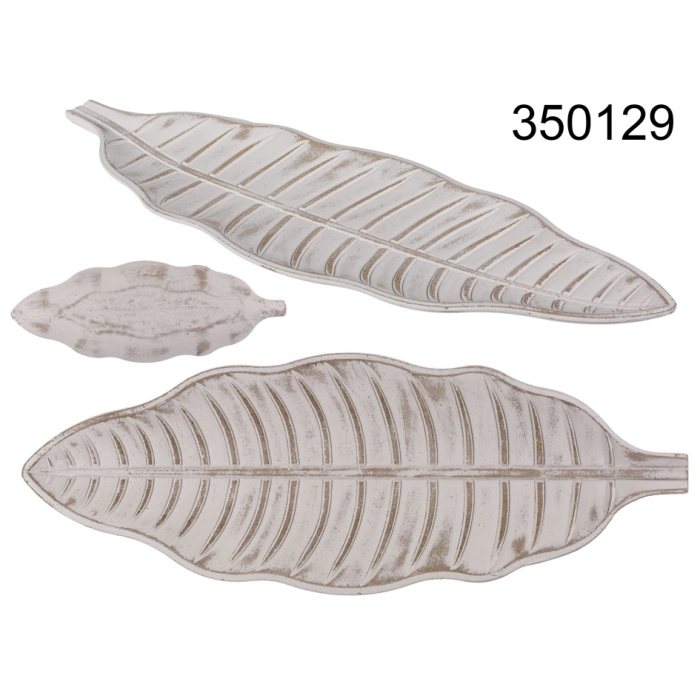 Decorative wooden leaf tray