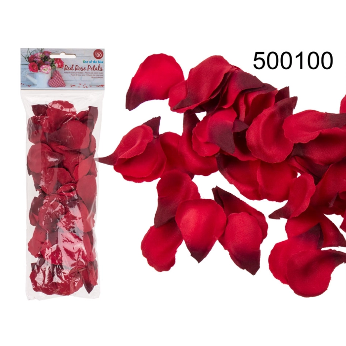 Red rose petals 100 pieces