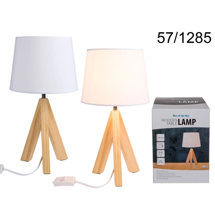 Lampa 40 cm - dřevěný stojan