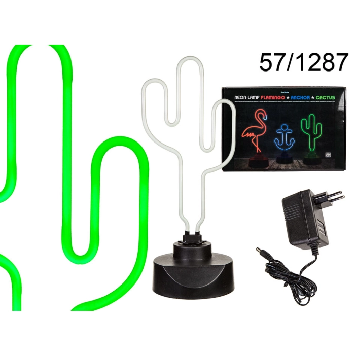Neon Cactus Lamp