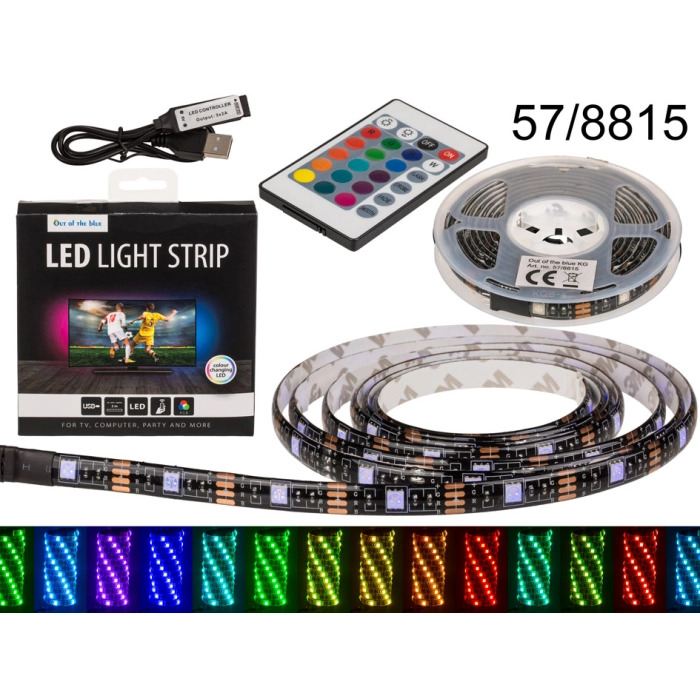 LED pás s meniacou sa farbou 2 m