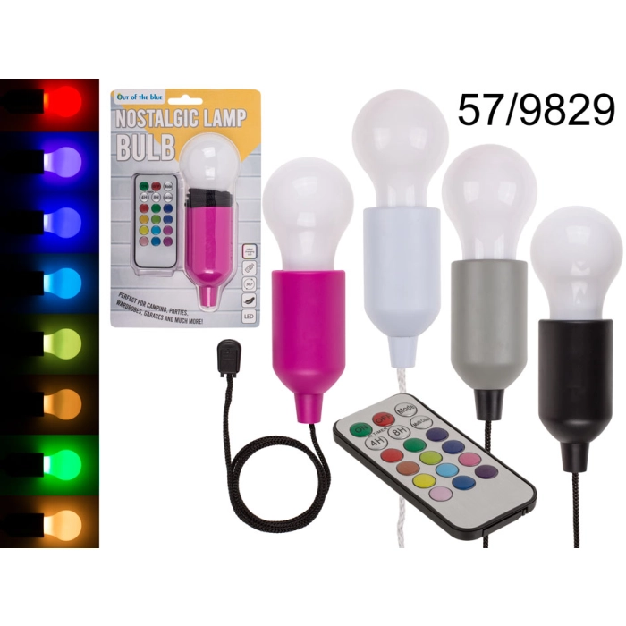 Retro LED light bulb - it changes colors