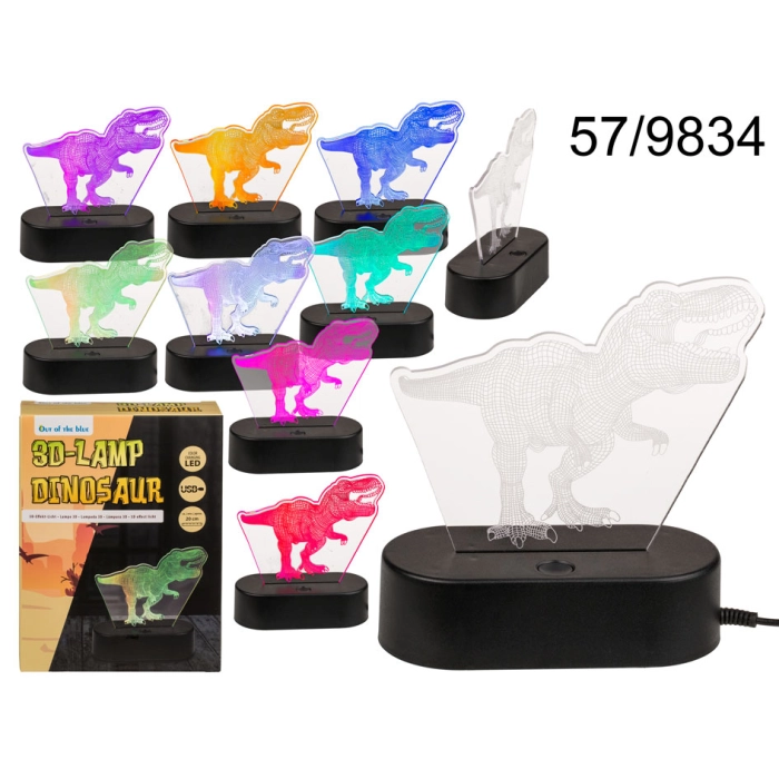 LED Dinosaur lamp that changes colors