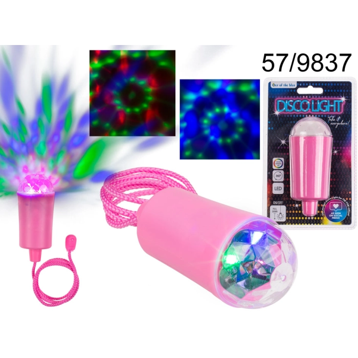 LED diskotéková závesná párty lampa