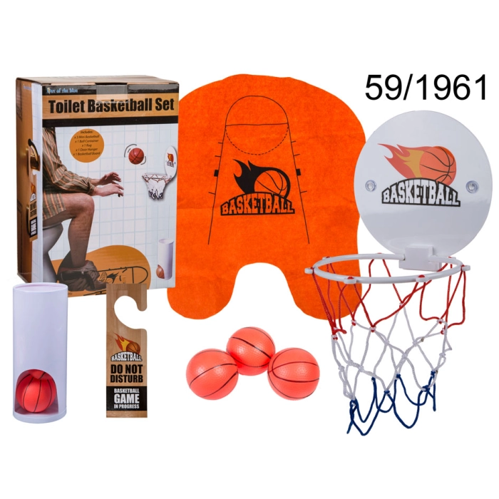 Toilet Basketball Set