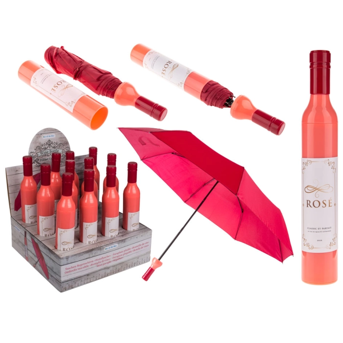 Umbrella bottle - pink wine