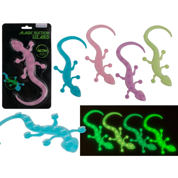 Glow in the dark fidget lizard