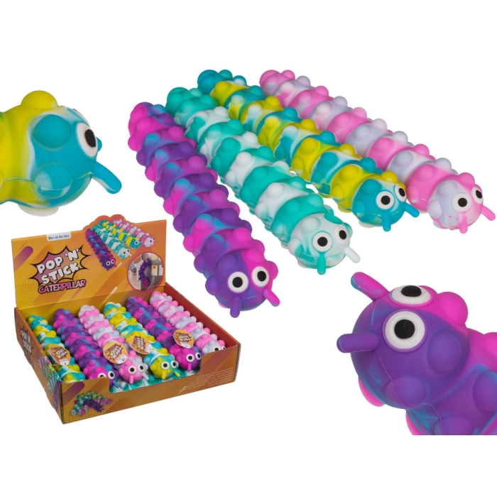 Anti-stress toy Fidget Pop N' Stick - caterpillar