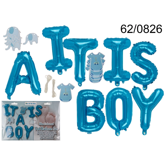 Set of letters balloons - It is a boy