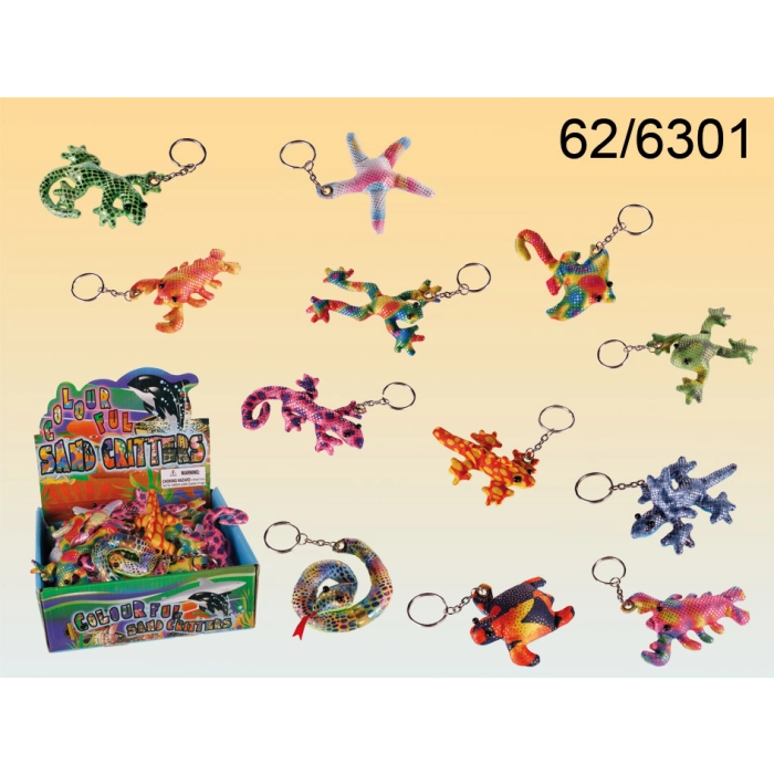 Sand Filled Animal Keychain
