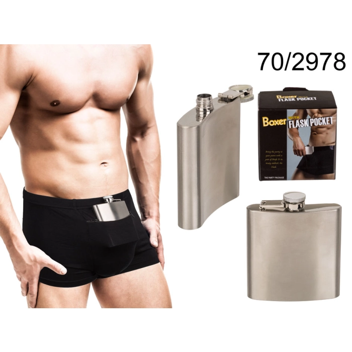 Boxer shorts with a flask in a pocket L-XL
