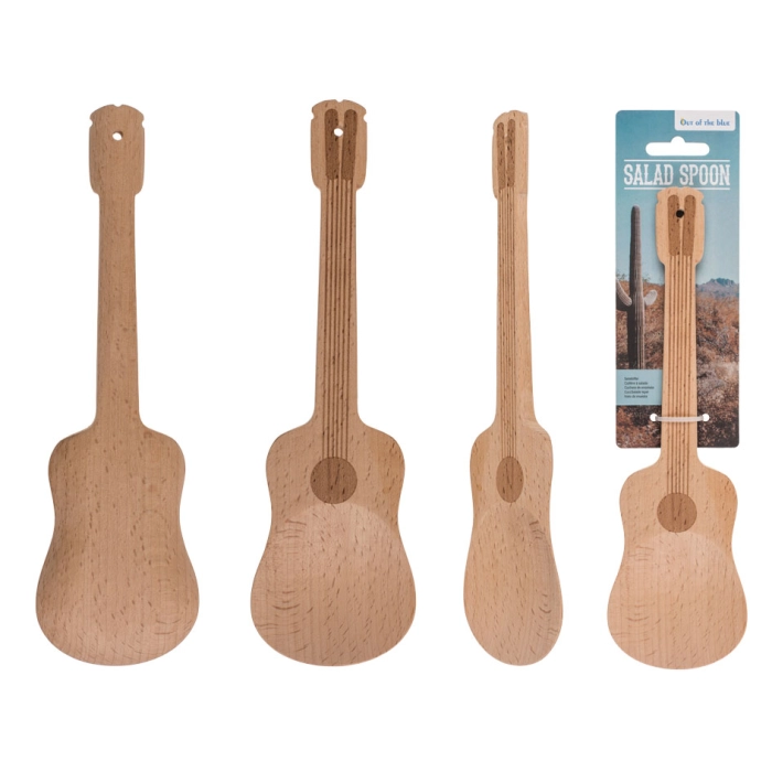 Wooden guitar musical spoon 2