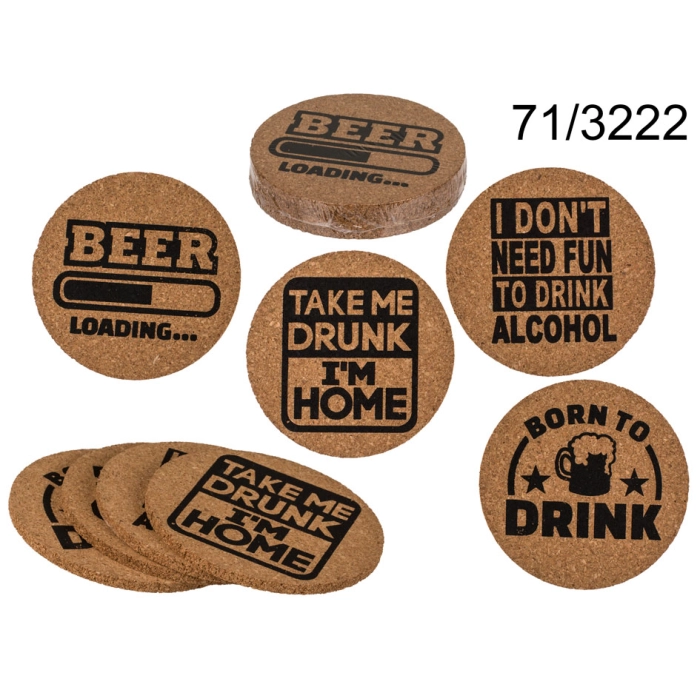 Corkscrew slogans - a set of 4 pieces