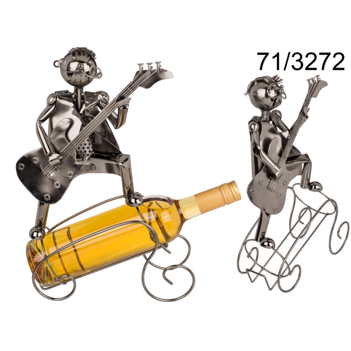 Metal wine holder - musician