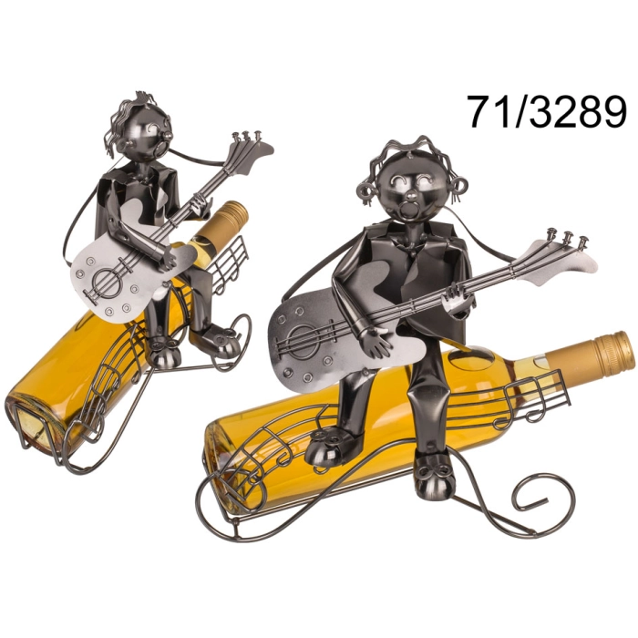 Metal wine holder - musician II