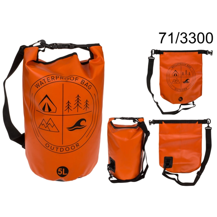 Waterproof backpack with a belt capacity 5l