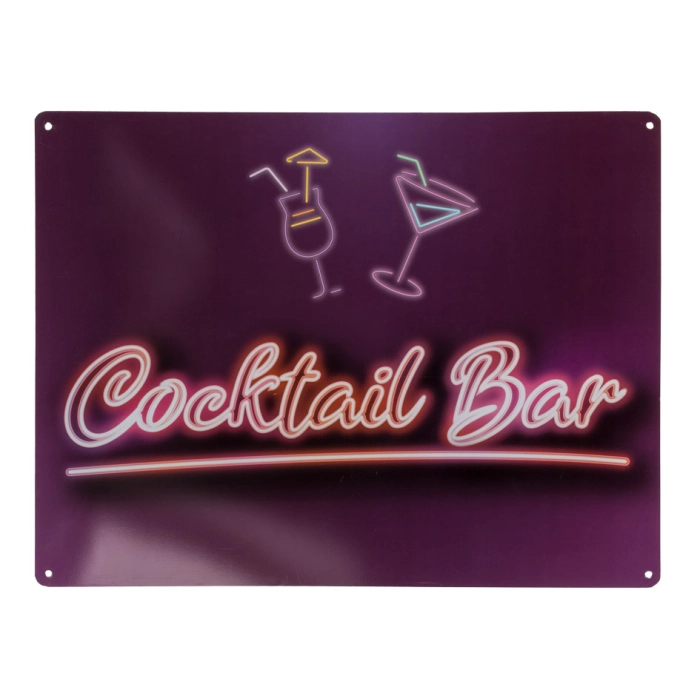 Metal signboard Coctail Bar 30x40 cm