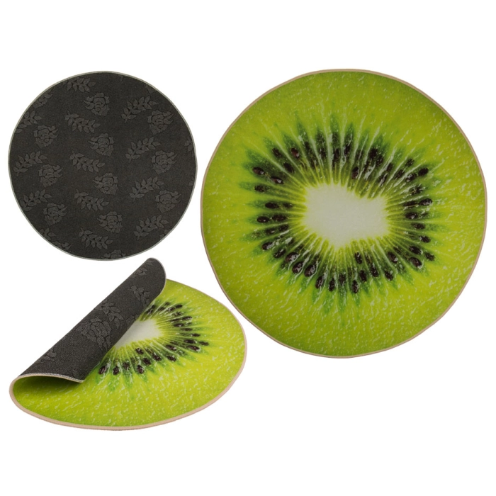Kiwi dekoratív szőnyeg - átm. 80 cm
