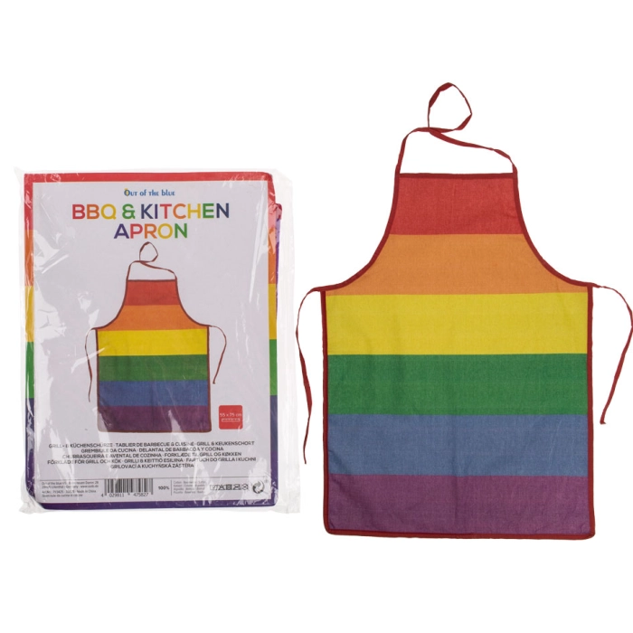 Rainbow apron - 100% cotton