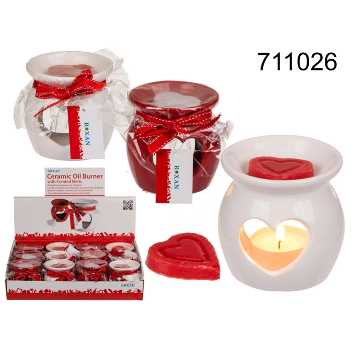 Ceramic Heart Oil Burner