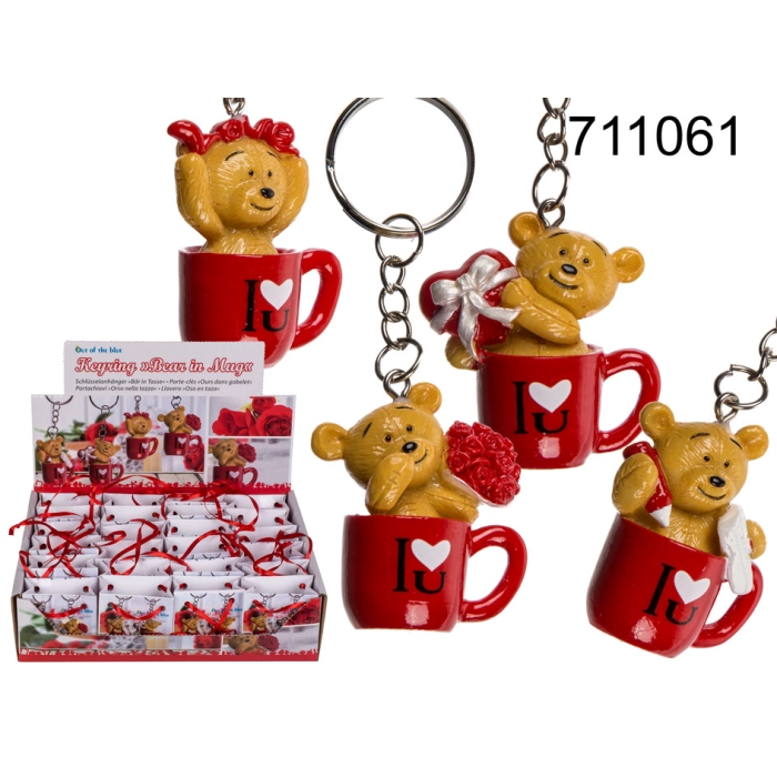I love you bear keychain