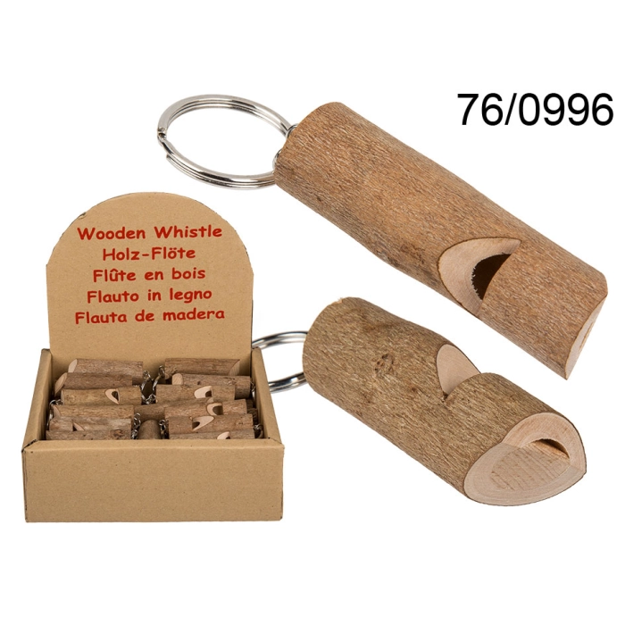 Wooden Whistle on a Keychain