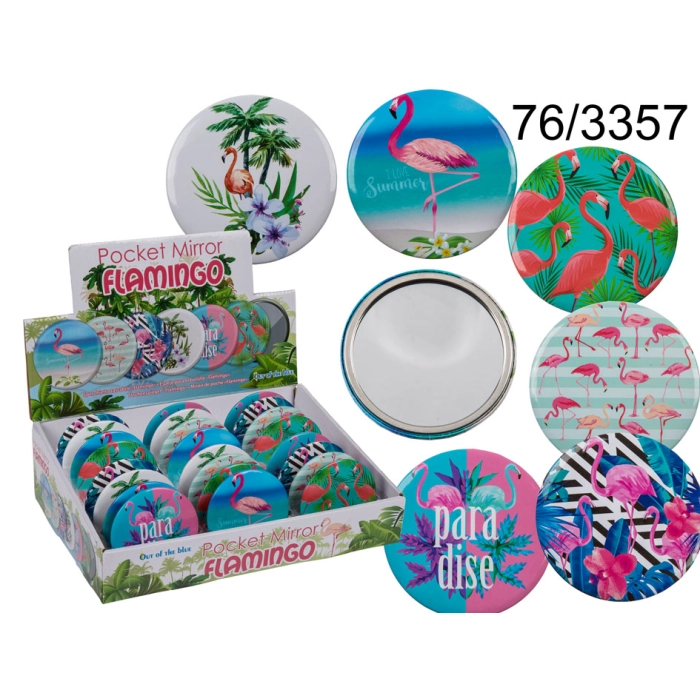 Flamingo Pocket Mirror