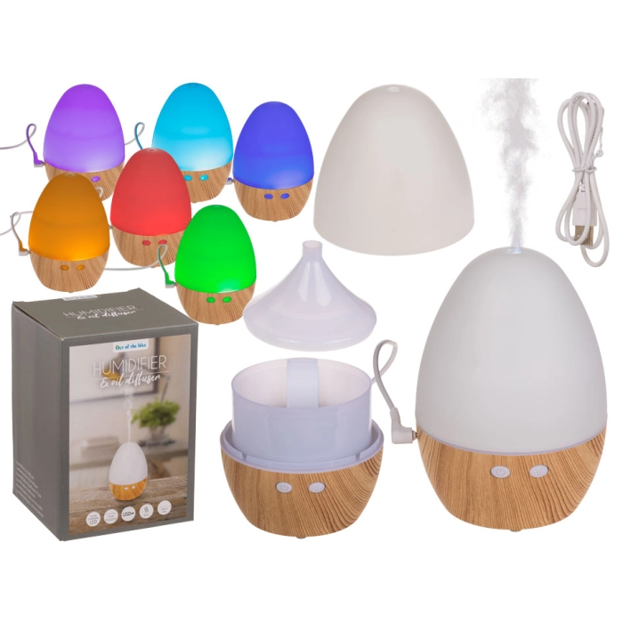 The USB aroma diffuser changes color