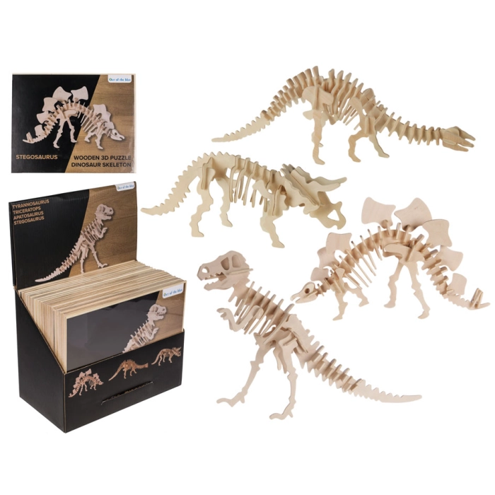 Wooden 3D Jigsaw Puzzle - Dinosaurs