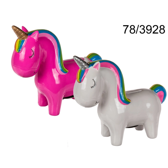 Jednorožec Moneybox s dúhovou hrivou XL
