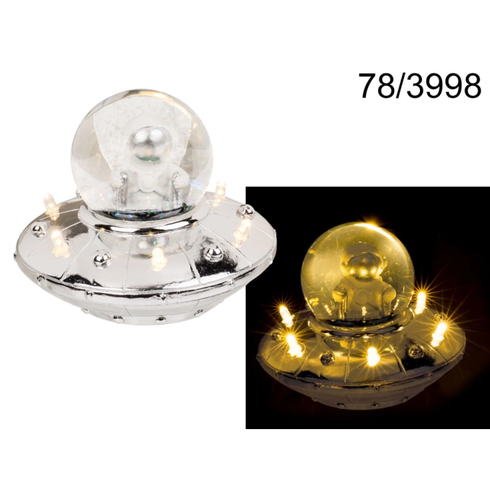 Astronaut glitter ball, LEDs - XL