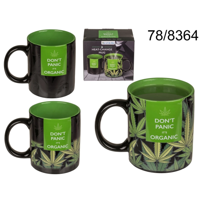 Magic mug Marijuana leaf - changes color!