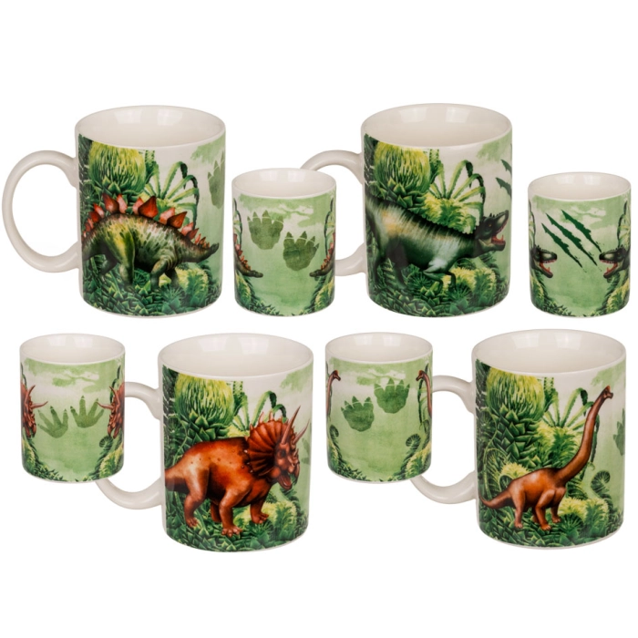 Bone china dinosaur mug
