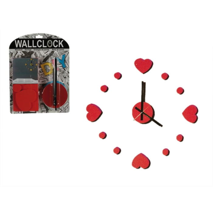 ZeZegar Hearts DIY - Láska čas vo vašich rukách Nástenné hodiny DIY srdcia
