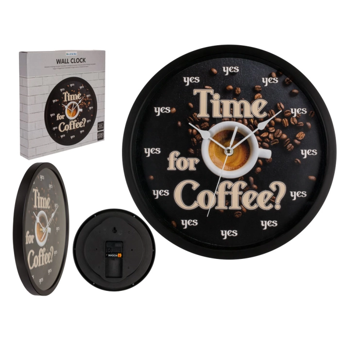 Time for Coffee wall clock