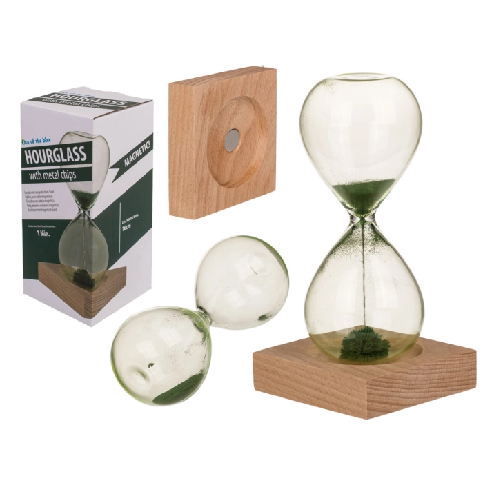 Magnetic hourglass green