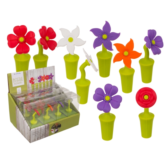 Flaschenverschluss aus Silikon - Blume