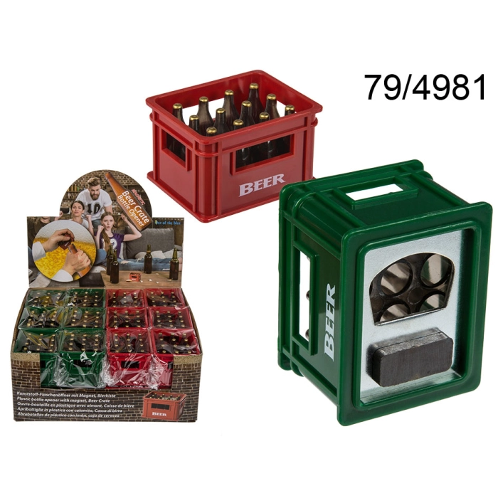 Beer Crate Bottle Opener with Magnet