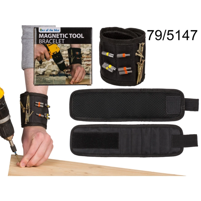 Magnetic wristband for the handyman