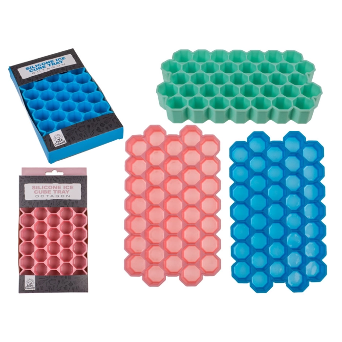 Silicone mold for octagon ice - up to 37 cubes