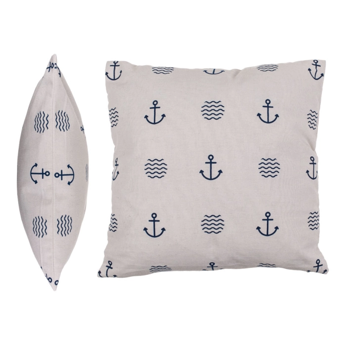 Decorative marine pillow - white