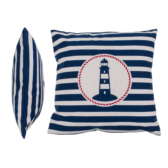 Decorative pillow with a lantern