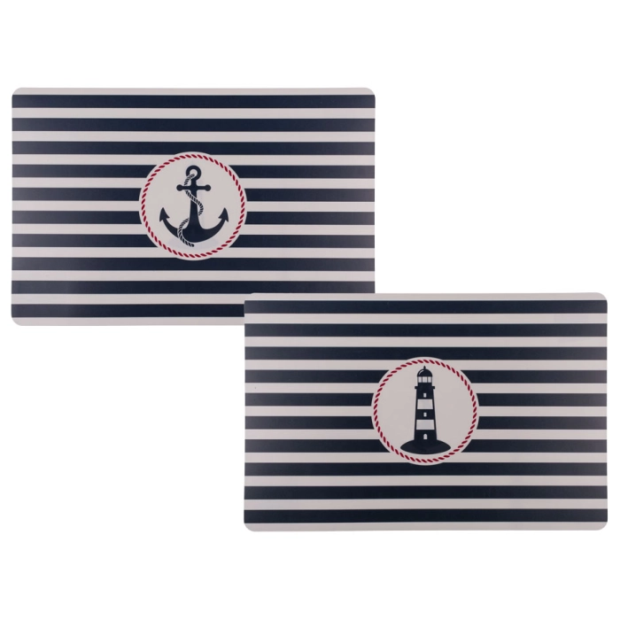 Striped nautical placemat